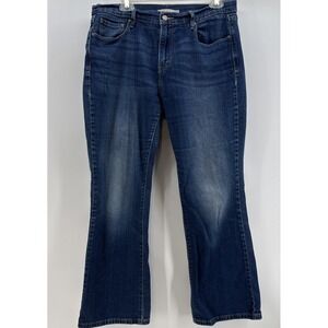 Levi's 515 Nouveau Boot Cut Low Rise Dark Wash Denim Jeans Women's Size 12